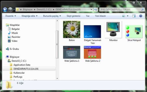 DenizArmutlu.com ödev yapılacaklar dizin yapısı